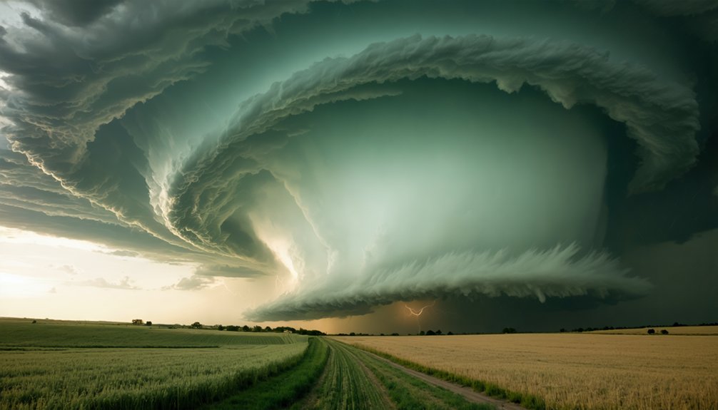 tornado formation within storm