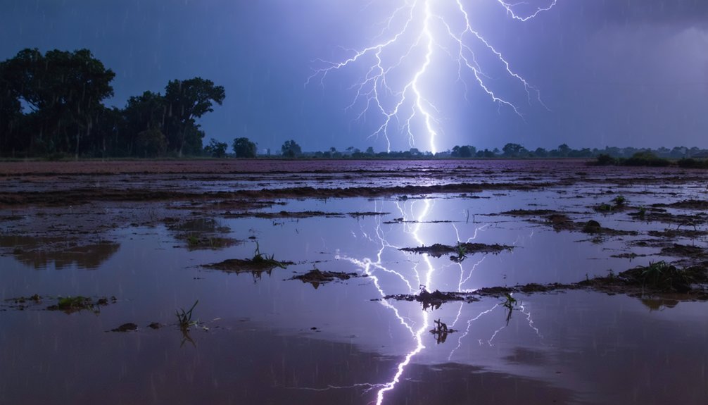 wet surfaces increase lightning danger