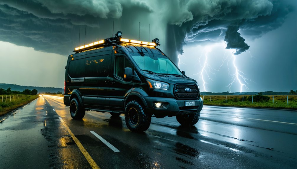 customized storm chase vehicle