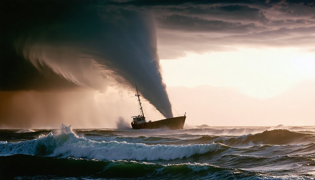 exciting waterspout pursuit adventure