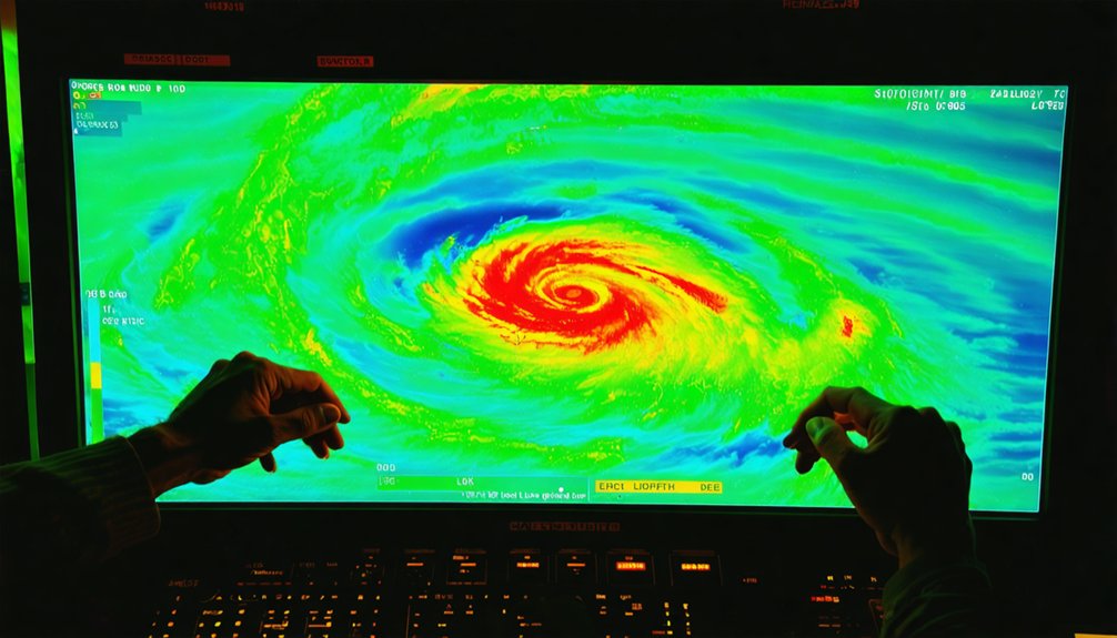 hook echo indicates rotation