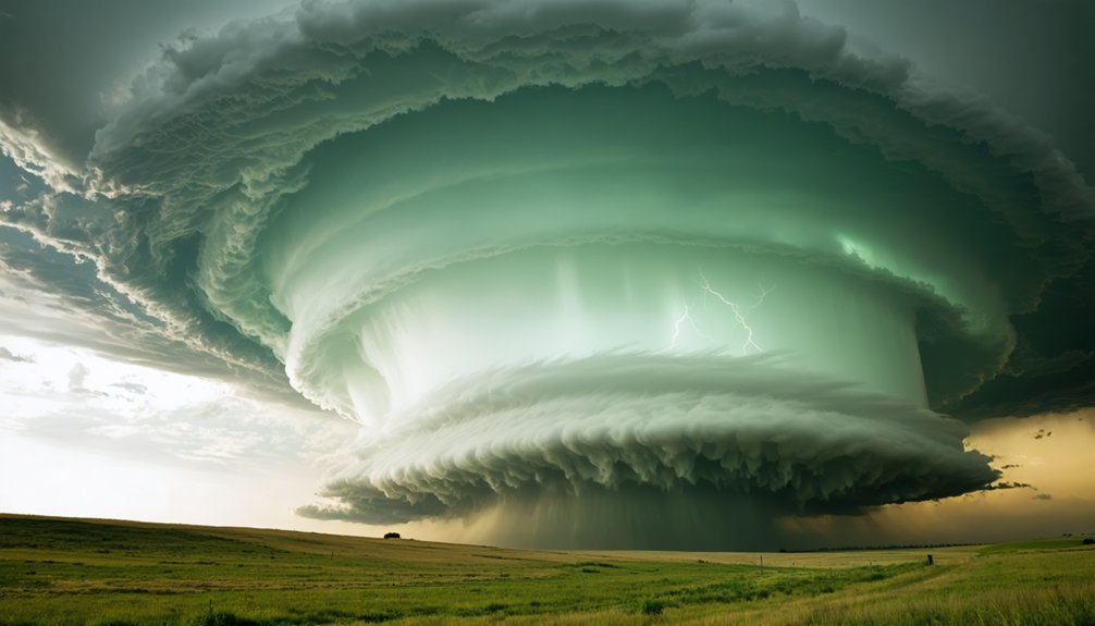 long lasting rotating supercell thunderstorms