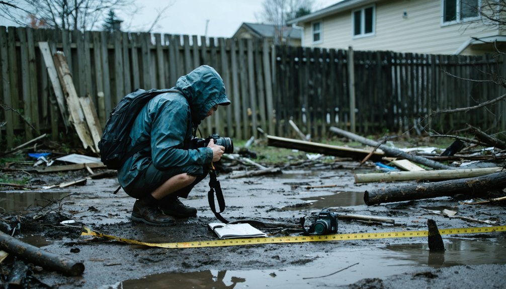 storm damage documentation process