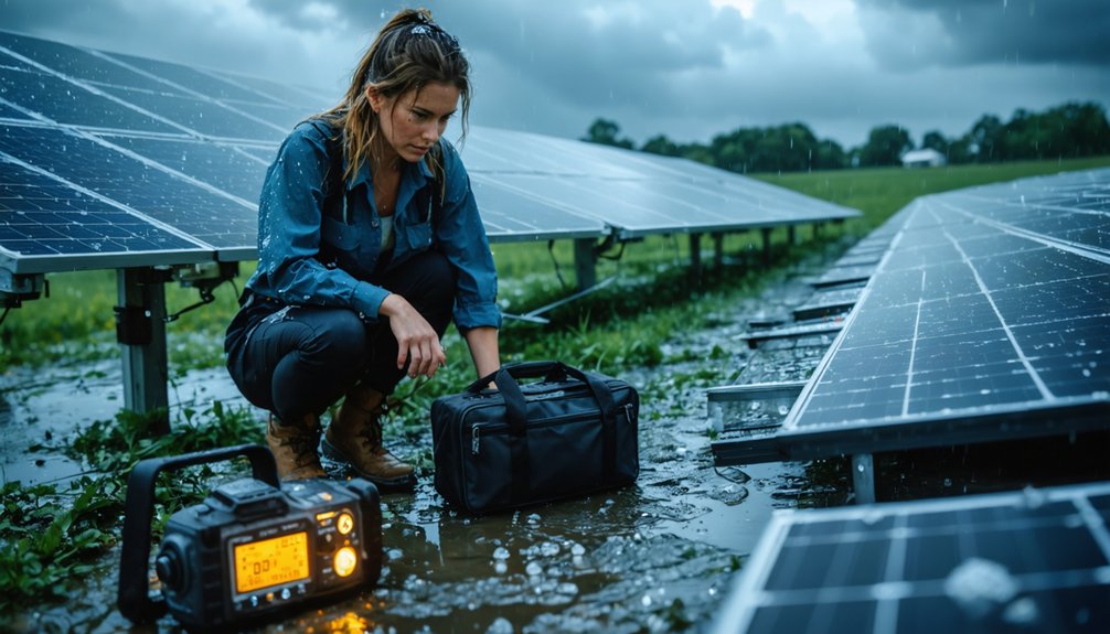 storm damage performance monitoring