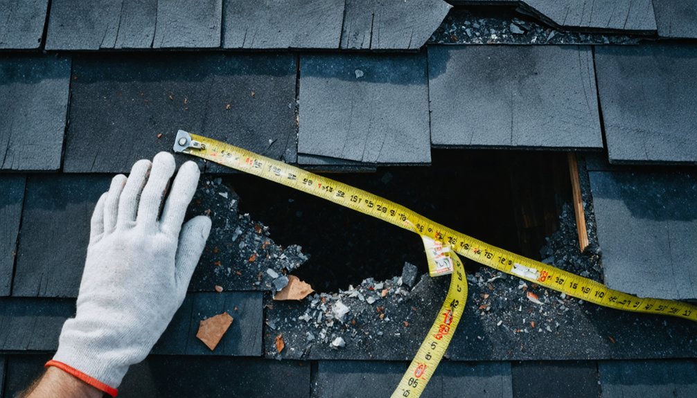 storm damage roof documentation