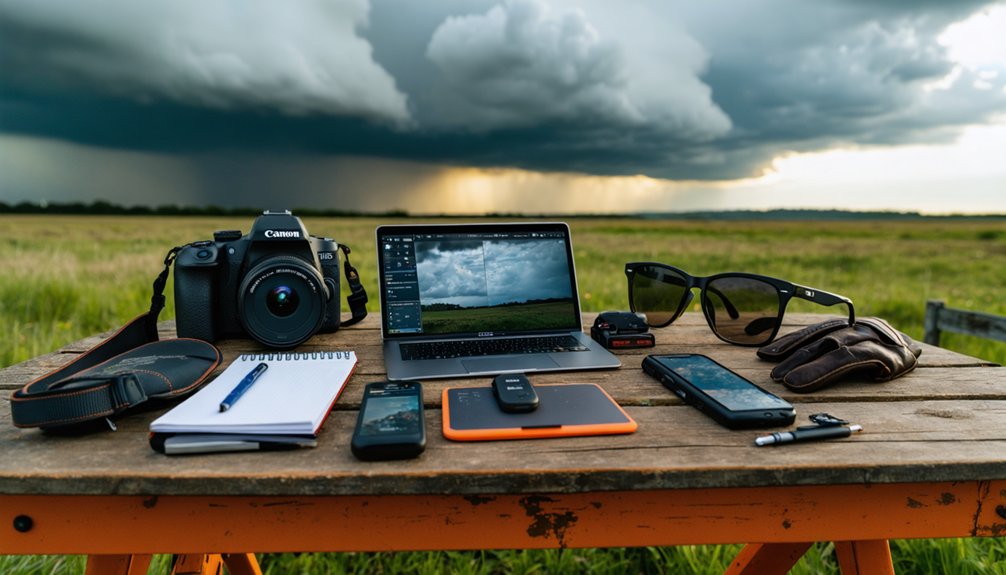storm photography and documentation equipment