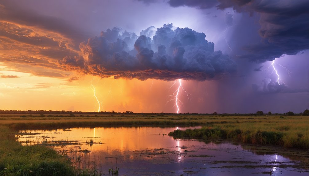 sunset thunderstorm photography