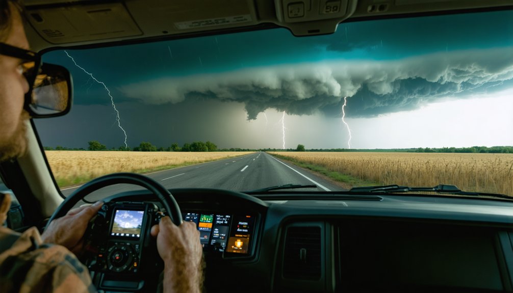 watching storm chasing live